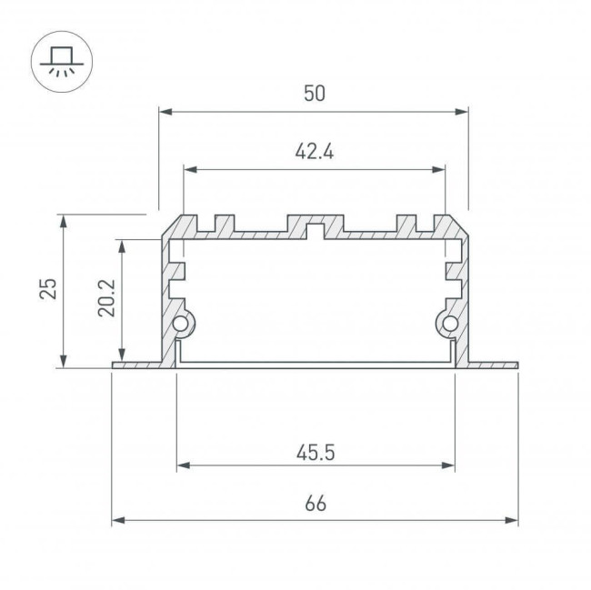 Профиль Arlight KLUS-POWER 028919 Профиль Arlight KLUS-POWER 028919