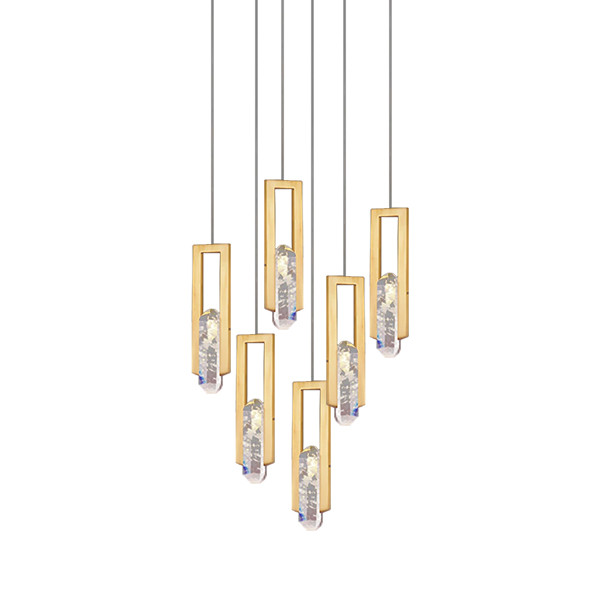 Подвесной светильник Delight Collection OM8201004 OM8201004-6 gold Подвесной светильник Delight Collection OM8201004 OM8201004-6 gold