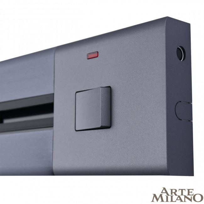 Накладной шинопровод с выключателем Arte Milano Am-track-sockets 385205TOB/50 Grey Накладной шинопровод с выключателем Arte Milano Am-track-sockets 385205TOB/50 Grey