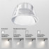 Трековый магнитный светильник Maytoni Focus LED TR032-4-20WTW-M-DSZ-W