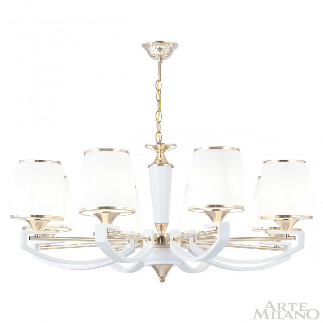 Подвесная люстра Arte Milano Florentia-2457 302457/8 Wh/Gd