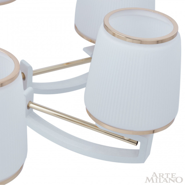 Подвесная люстра Arte Milano Florentia-2457 302457/8 Wh/Gd