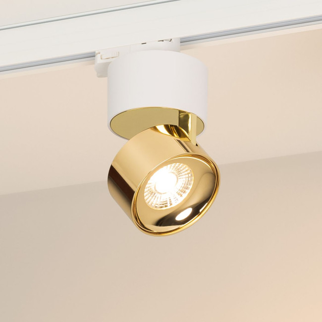 Трековый трехфазный светильник Arlight SP-PLURIO-TRACK-4TR-R77-9W Warm3000 (WH-BRS, 36 deg, 230V) (IP20 Металл) 038114 Трековый трехфазный светильник Arlight SP-PLURIO-TRACK-4TR-R77-9W Warm3000 (WH-BRS, 36 deg, 230V) (IP20 Металл) 038114