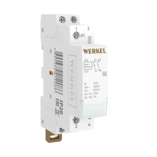 Контактор модульный Werkel W941M20O 4690389212086 a069473 Контактор модульный Werkel W941M20O 4690389212086 a069473