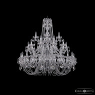 Подвесная люстра Bohemia Ivele Crystal 1402/20+10+5/400/3d Ni