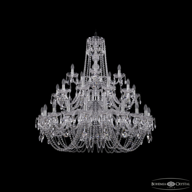 Подвесная люстра Bohemia Ivele Crystal 1402/20+10+5/400/3d Ni