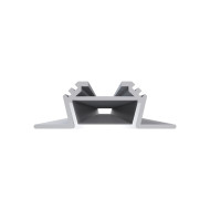 Профиль угловой накладной Apeyron ширина ленты до 10мм (рассеиватель, заглушки - 2шт) 08-03