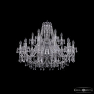 Подвесная люстра Bohemia Ivele Crystal 1403/12+6/300/2d Ni Подвесная люстра Bohemia Ivele Crystal 1403/12+6/300/2d Ni