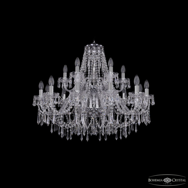 Подвесная люстра Bohemia Ivele Crystal 1403/12+6/300/2d Ni Подвесная люстра Bohemia Ivele Crystal 1403/12+6/300/2d Ni