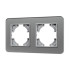 Рамка на 2 поста стеклянная Arlight FRM-OMALI-SFGS-2-GR 049710