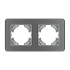 Рамка на 2 поста стеклянная Arlight FRM-OMALI-SFGS-2-GR 049710