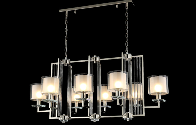 Подвесная люстра Crystal Lux Nicolas NICOLAS SP8 L1000 GOLD/WHITE Подвесная люстра Crystal Lux Nicolas NICOLAS SP8 L1000 GOLD/WHITE