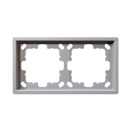 Рамка серия FD 2-постовая, цвет Белый матовый (soft touch) Jasmart FD1002PWM