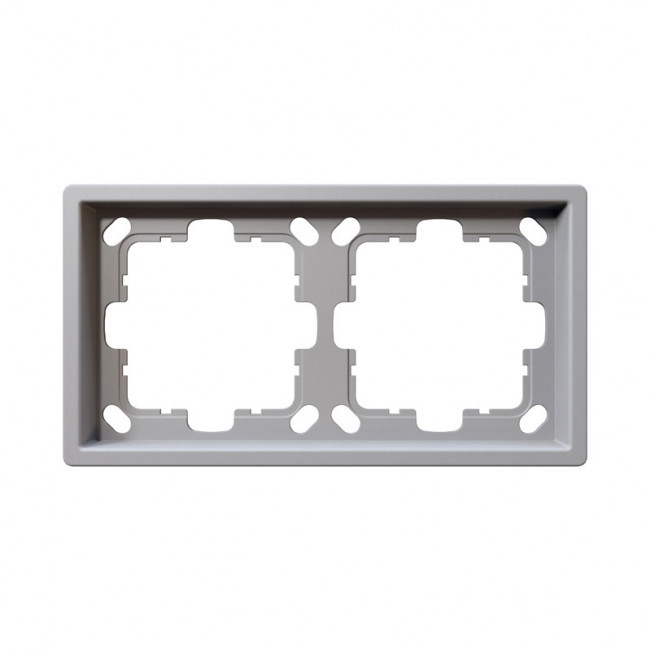 Рамка серия FD 2-постовая, цвет Белый матовый (soft touch) Jasmart FD1002PWM Рамка серия FD 2-постовая, цвет Белый матовый (soft touch) Jasmart FD1002PWM
