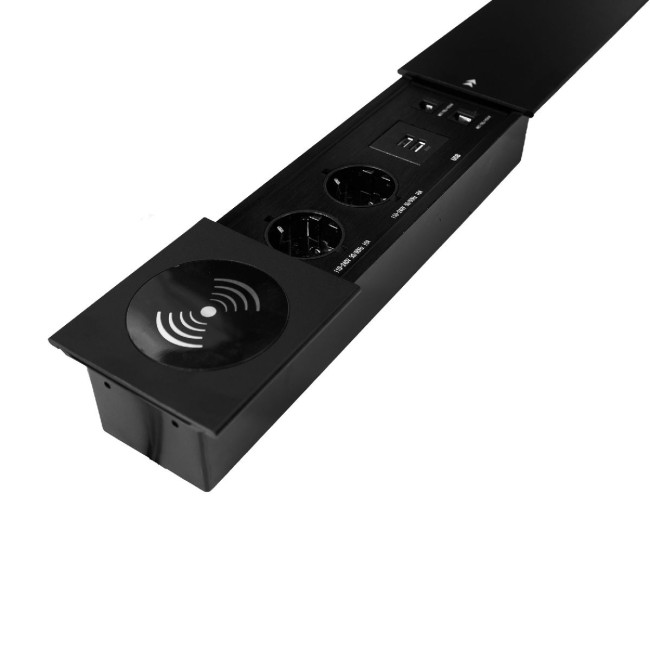 Блок розеток JX (Slide Top) (2 секции RJ-45 + 2 USB беспр.зарядка с кабелем питания) Mebax 00-00002893 Блок розеток JX (Slide Top) (2 секции RJ-45 + 2 USB беспр.зарядка с кабелем питания) Mebax 00-00002893