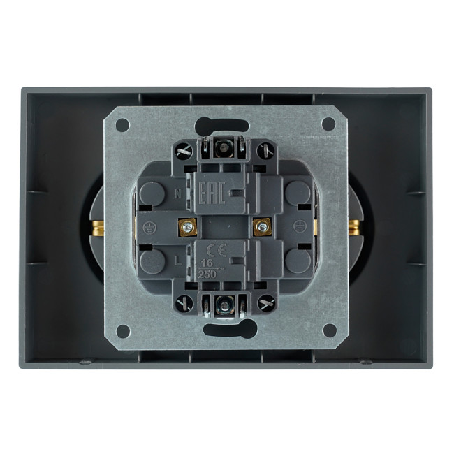 Розетка 2-местная СЗК Stekker 250В 16А Эмили RST16-5114-10ZK 50244 Розетка 2-местная СЗК Stekker 250В 16А Эмили RST16-5114-10ZK 50244