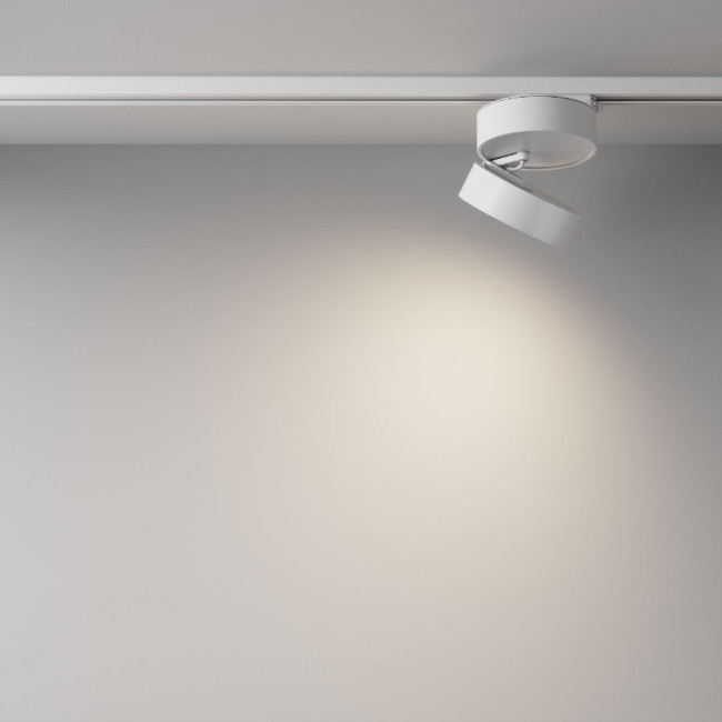 Трековый однофазный светильник Maytoni Onda TR007-1-18W4K-W-1