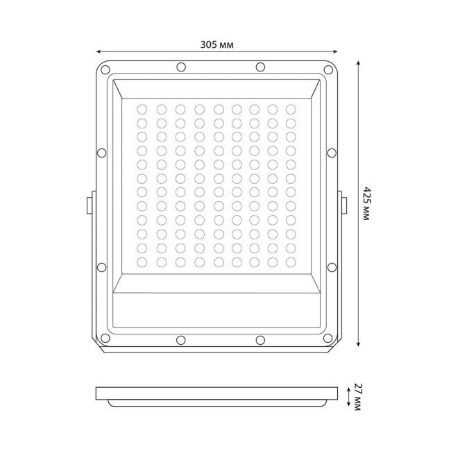 Прожектор Uniel ULF-F51D-200W/6500K IP65 200-240V GREY UL-00012761