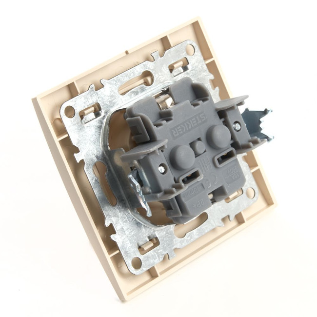 Розетка 1-местная Stekker PST16-9010-02 с защитной шторкой 39236 Розетка 1-местная Stekker PST16-9010-02 с защитной шторкой 39236