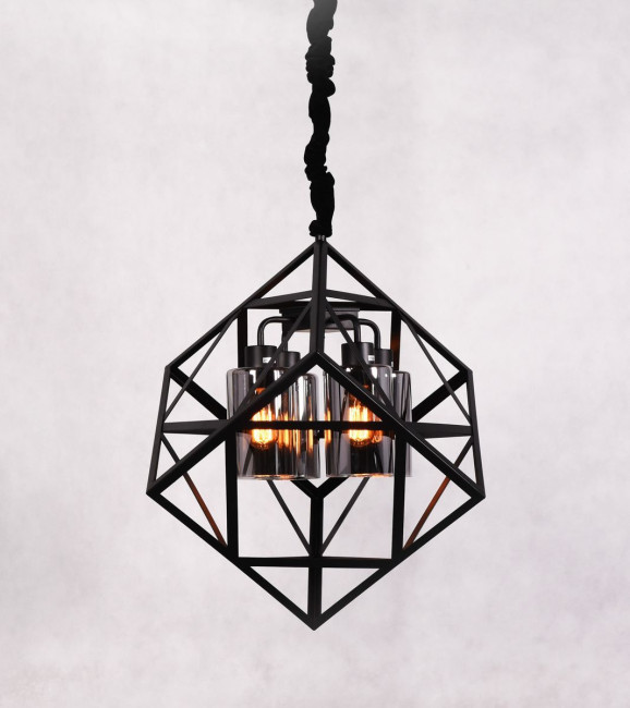 Подвесная люстра Lumina Deco Brutte LDP 11339-4 BK