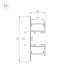 Алюминиевый профиль Arlight WALL-2575-DUAL-2000 ANOD BLACK 052332 Алюминиевый профиль Arlight WALL-2575-DUAL-2000 ANOD BLACK 052332