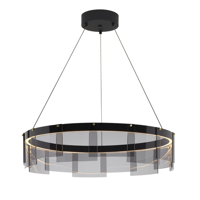 Подвесная люстра Delight Collection Stratos D8825P/S black/smoky Подвесная люстра Delight Collection Stratos D8825P/S black/smoky