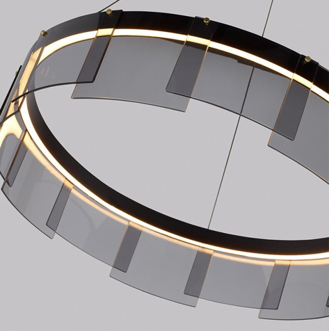 Подвесная люстра Delight Collection Stratos D8825P/S black/smoky Подвесная люстра Delight Collection Stratos D8825P/S black/smoky