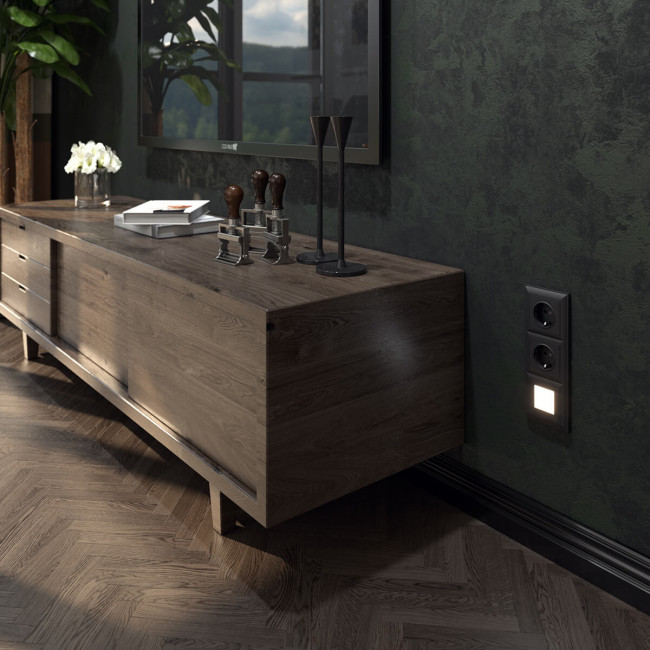 Розетка с заземлением Werkel черный матовый W1171008 4690389156878 Розетка с заземлением Werkel черный матовый W1171008 4690389156878