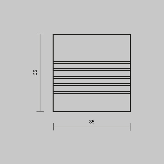 Комплект заглушек для профиля 35×35 2шт Maytoni Led Strip ALM-3535A-S-EC 642033