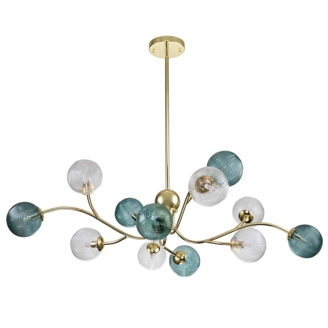 Люстра на штанге Indigo Selva 11032/12R Gold V000298 Люстра на штанге Indigo Selva 11032/12R Gold V000298