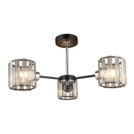 Люстра на штанге IMEX MD.4057-3-S BK+CH Люстра на штанге IMEX MD.4057-3-S BK+CH
