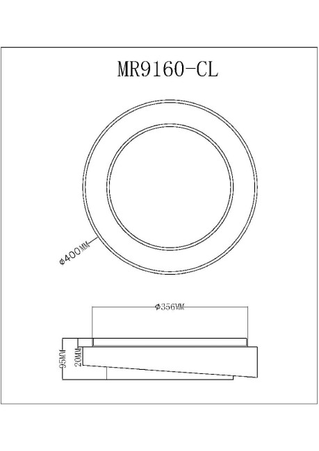 Потолочный светильник Myfar Rhea MR9160-CL Потолочный светильник Myfar Rhea MR9160-CL