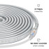 Комплект светодиодной ленты Apeyron 220В 12Вт/м, RGB, SMD5050, 60д/м, 5м, IP65 10-146 (контроллер - 1шт, заглушка - 1шт, крепеж - 5шт)