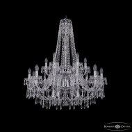 Подвесная люстра Bohemia Ivele Crystal 1403/12+6/300/h-100/2d Ni Подвесная люстра Bohemia Ivele Crystal 1403/12+6/300/h-100/2d Ni