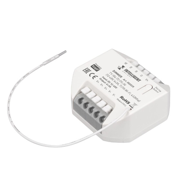 Диммер Arlight TY-104-72-PS-IN (12-48V, 4x3A, TUYA Wi-Fi, 433Mhz) 052039 Диммер Arlight TY-104-72-PS-IN (12-48V, 4x3A, TUYA Wi-Fi, 433Mhz) 052039