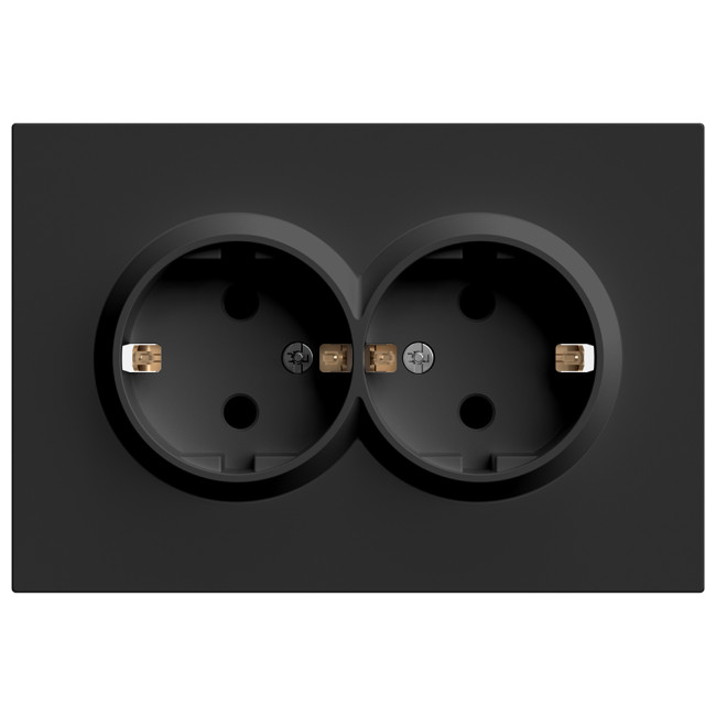 Розетка 2-местная с защитной шторкой Stekker RST16-5114-05 Эмили 49856 Розетка 2-местная с защитной шторкой Stekker RST16-5114-05 Эмили 49856