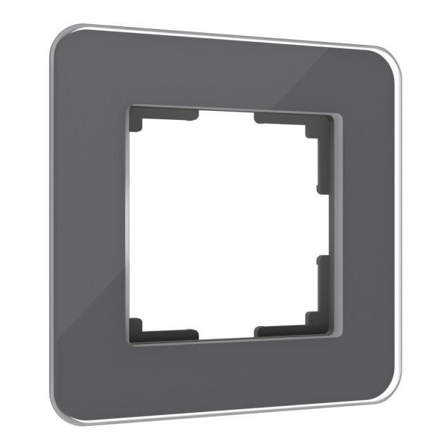 Рамка из стекла на 1 пост Werkel Elite графит 4690389180675 W0012440 Рамка из стекла на 1 пост Werkel Elite графит 4690389180675 W0012440