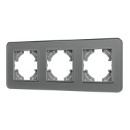 Рамка на 3 поста стеклянная Arlight FRM-OMALI-SFGS-3-GR 049714