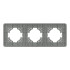 Рамка на 3 поста стеклянная Arlight FRM-OMALI-SFGS-3-GR 049714 Рамка на 3 поста стеклянная Arlight FRM-OMALI-SFGS-3-GR 049714