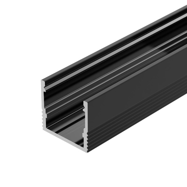 Алюминиевый профиль Arlight SL-MINI-15-2000 BLACK 049020 Алюминиевый профиль Arlight SL-MINI-15-2000 BLACK 049020
