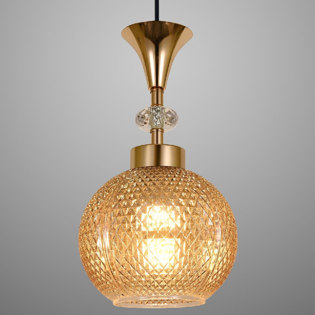 Каскадная люстра Reluce 02001-0.9-09 AMBER Каскадная люстра Reluce 02001-0.9-09 AMBER