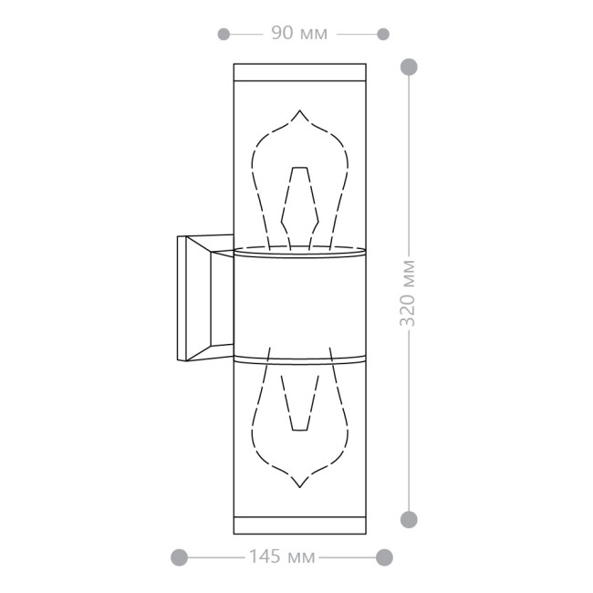 Уличный настенный светильник Feron Бостон DH1302 51331 Уличный настенный светильник Feron Бостон DH1302 51331
