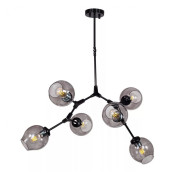 Люстра на штанге DeLight Collection Bubble 7058/6 black/smoky Люстра на штанге DeLight Collection Bubble 7058/6 black/smoky