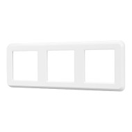 Рамка трехместная Arlight FRM-VERSA-PL-3-WH 043782 Рамка трехместная Arlight FRM-VERSA-PL-3-WH 043782