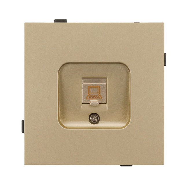 Механизм компьютерной розетки Arlight SCT-TENDO-MPC1-SFPL-GD (RJ-45, CAT6) 054592 Механизм компьютерной розетки Arlight SCT-TENDO-MPC1-SFPL-GD (RJ-45, CAT6) 054592