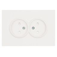 Розетка 2-местная СЗК Stekker 250В 16А Эмили RST16-5116-01ZK 50237