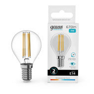 Лампа светодиодная Gauss Filament Elementary E14 10W 4100K 52120 Лампа светодиодная Gauss Filament Elementary E14 10W 4100K 52120