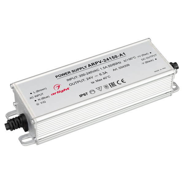 Блок питания Arlight ARPV-24150-A1 24V 6.25A 150W 034209 Блок питания Arlight ARPV-24150-A1 24V 6.25A 150W 034209