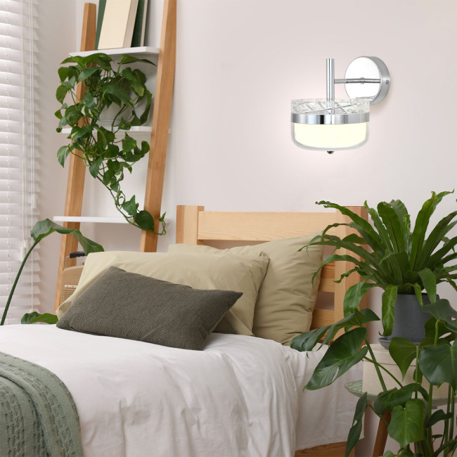 Бра Escada Lace 10298/1 LED 10W Chrome Бра Escada Lace 10298/1 LED 10W Chrome
