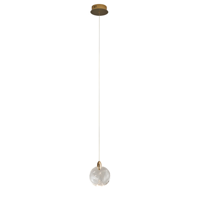 Подвесной светильник Delight Collection OD2440-1 gold/clear Подвесной светильник Delight Collection OD2440-1 gold/clear